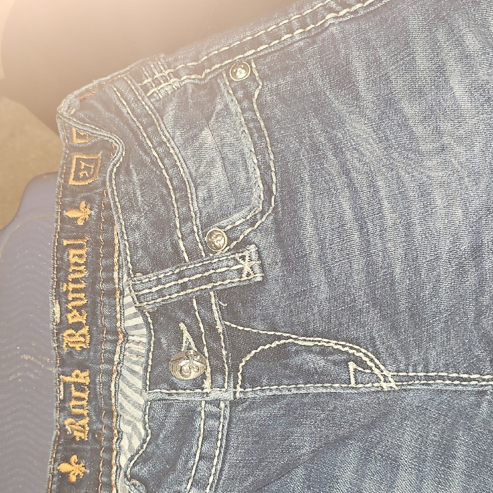 Rock Revival Women's Blue Skinny Jeans Size 26